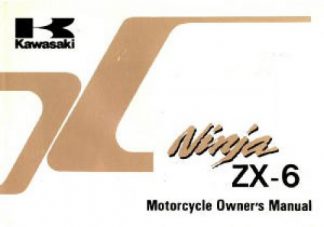 Official 1991 Kawasaki ZX600-D2 Owners Manual