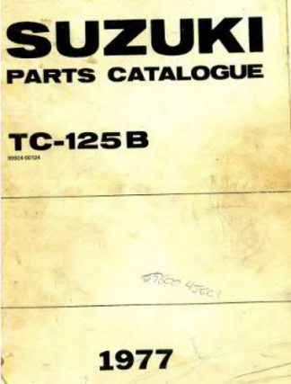 Used 1973-1977 Suzuki TC125 Prospector Parts Manual