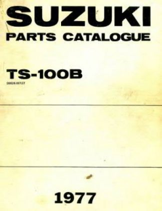 Used 1977 Suzuki TS100B Honcho Parts Manual