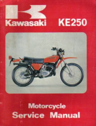 Used Official 1977-1979 Kawasaki KE250 Factory Service Manual