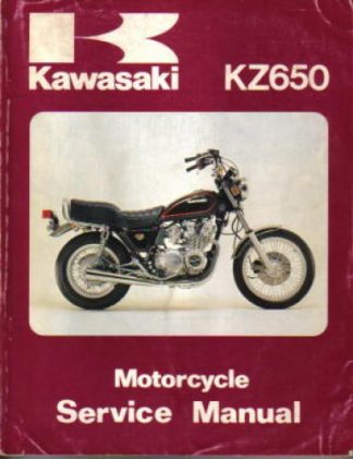 Used Official 1981-1982 Kawasaki KZ650 D4 F2F3 H1 and H2 Service Manual