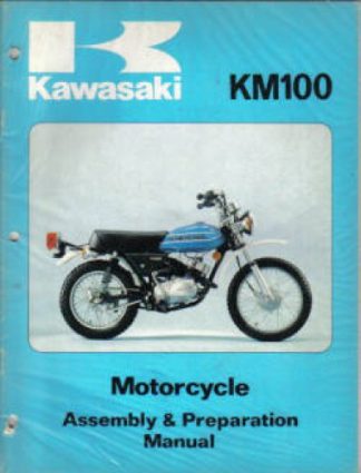 Used Official Kawasaki KM100 Assembly Preparation Manual