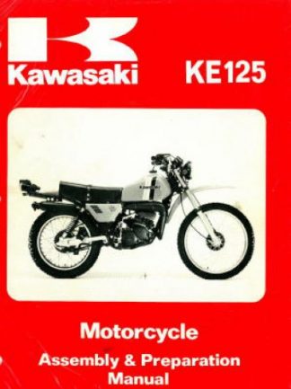 1980 Kawasaki KE125A7 Motorcycle Assembly Preparation Manual