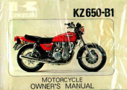Used 1977 Kawasaki KZ650B1 Motorcycle Owners Manual