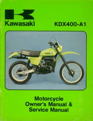 Used Official 1979 Kawasaki KDX400 Factory Owners and Service Manual