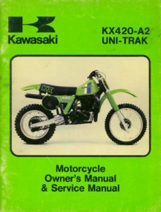 Used Official 1981 Kawasaki KX420 Factory Owners and Service Manual