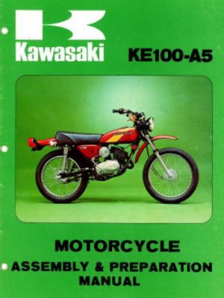 1976 Kawasaki KE100A5 Motorcycle Assembly P Service Manual