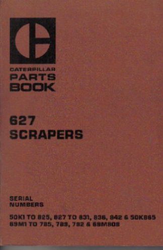 Caterpillar 627 Scraper Parts Manual