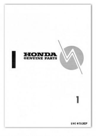 Official 1969 Honda SL90 Genuine Parts List