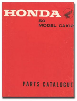 Honda CA102 Motorcycle Parts Manual