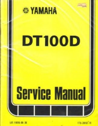 Used Official 1977 Yamaha DT100D Factory Service Manual