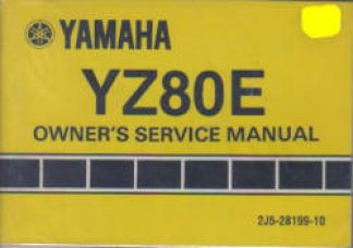 Used Official 1978 Yamaha YZ80E Factory Owners Manual
