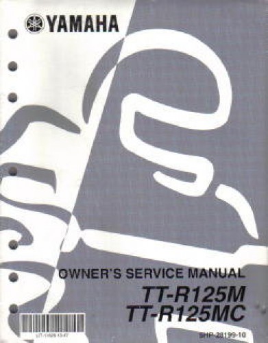 Used 2000 Yamaha TT-R125 Factory Service Manual