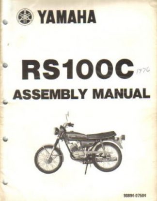 Used Official 1976 Yamaha RS100C Assembly Manual
