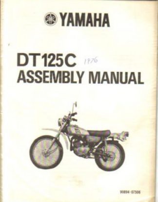 Official 1976 Yamaha DT125C Assembly Manual