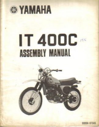 Official 1976 Yamaha IT400C Assembly Manual