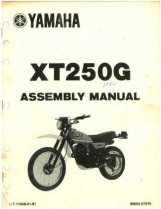Used 1980 Yamaha XT250G Assembly Manual