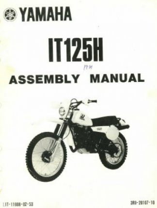 Used 1981 Yamaha IT125H Assembly Manual