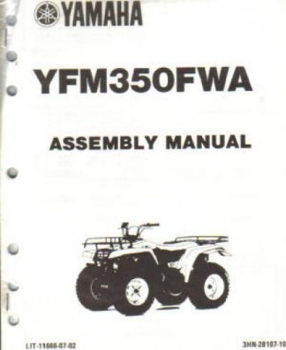 Used Official 1990 Yamaha YFM350FWA Big Bear Assembly Manual