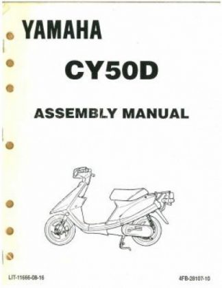 Used 1992 Yamaha CY50D Assembly Manual