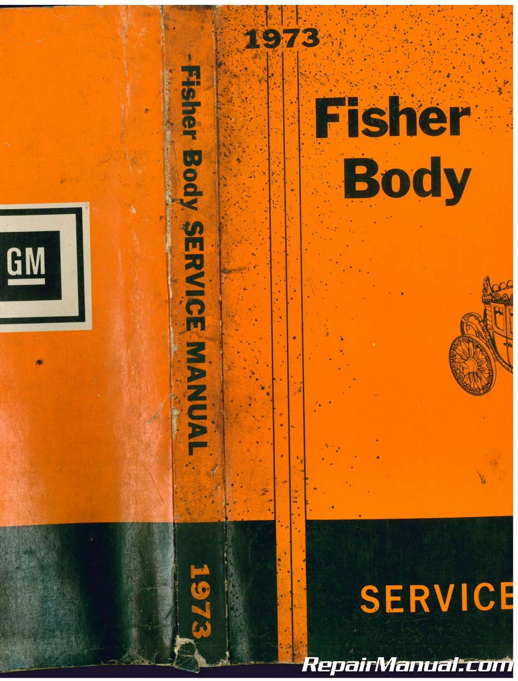 Used 1973 Fisher Automotive Body Service Manual Pontiac Oldsmobile Chevrole...