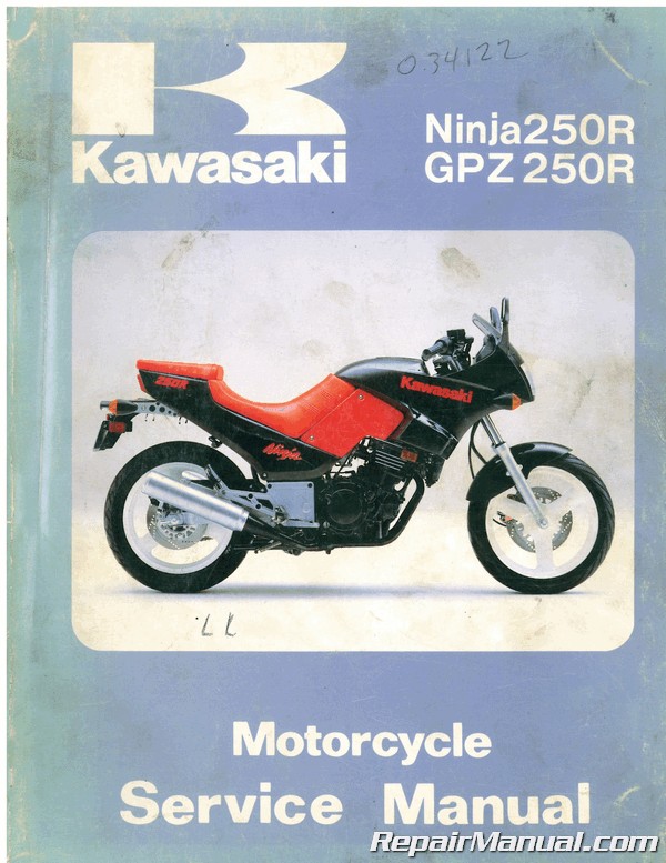 Used 1986-1987 Kawasaki Ninja EL250 Motorcycle Service Manual