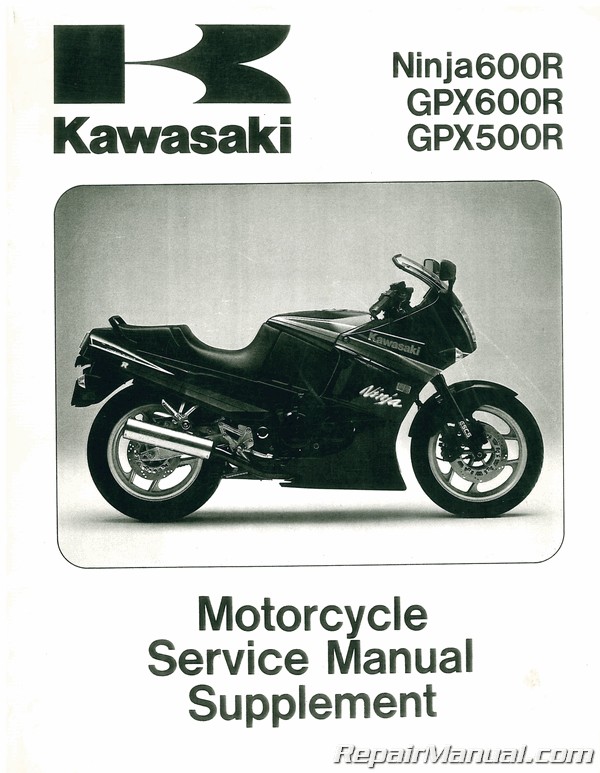 nøgle ubetalt tæppe Used 1988 - 1996 Kawasaki ZX500B ZX600C Service Manual Supplement