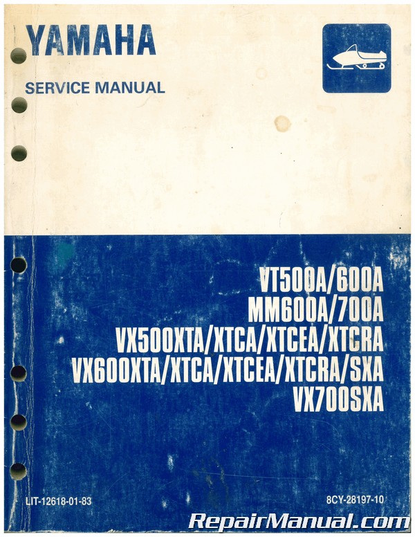 Yamaha Mountain Max 600 700 Service & Repair Manual MM600 MM700 1997 1998 1999 