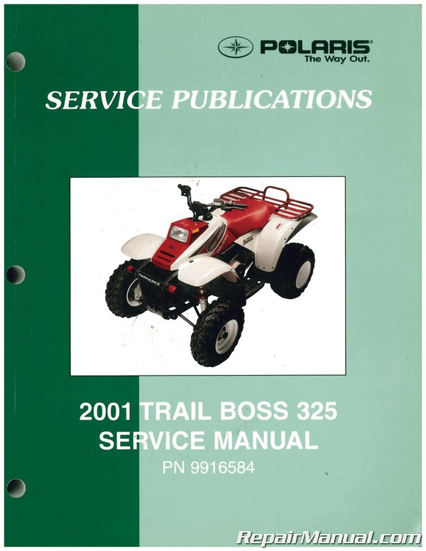 Used 2001 Polaris Trail Boss 325 ATV Service Manual