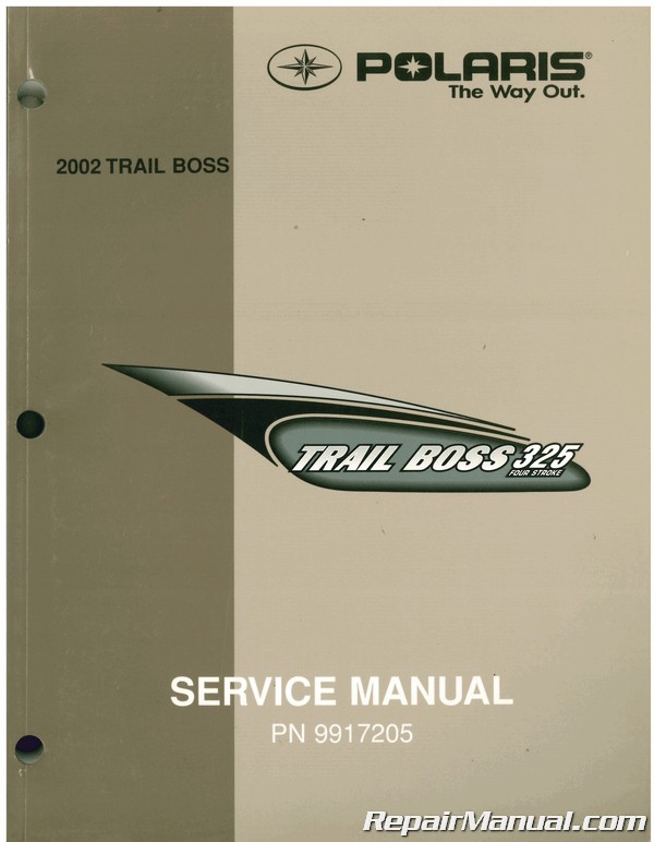 Used 2002 Polaris Trail Boss 325 Service Manual