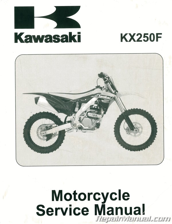 Used 2013 Kawasaki KX250F Motorcycle Manual