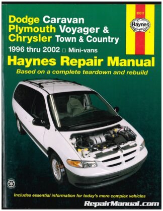 Used Dodge Caravan Plymouth Voyager Chrysler Town & Country 1996 - 2002 Haynes Repair Manual