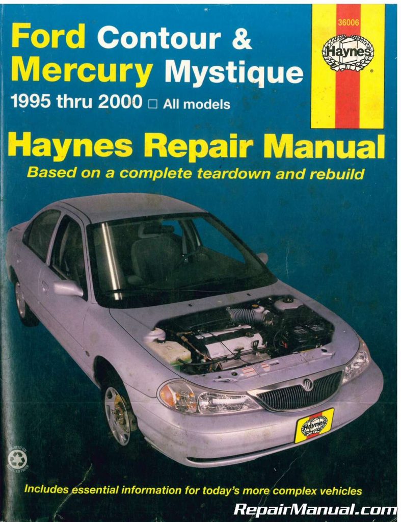 Used Haynes Ford Contour Mercury Mystique 19952000 Auto Repair Manual