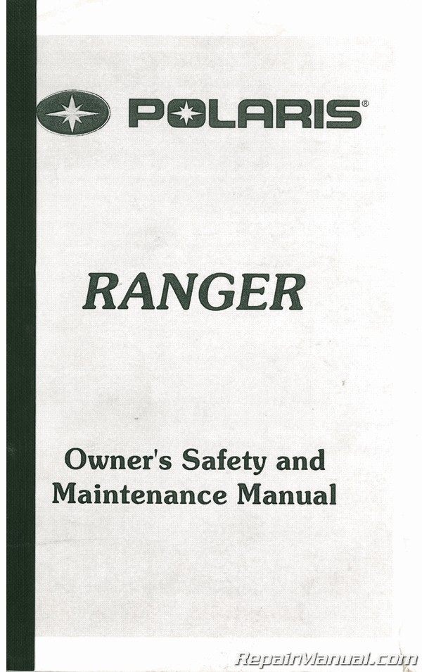 Used Polaris Ranger Series 99 ATV Owners Manual