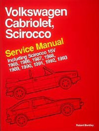 Volkswagen Cabriolet Scirocco Service Manual 1985-1993