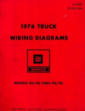 GM Truck Wiring Diagrams Service Manual 1976