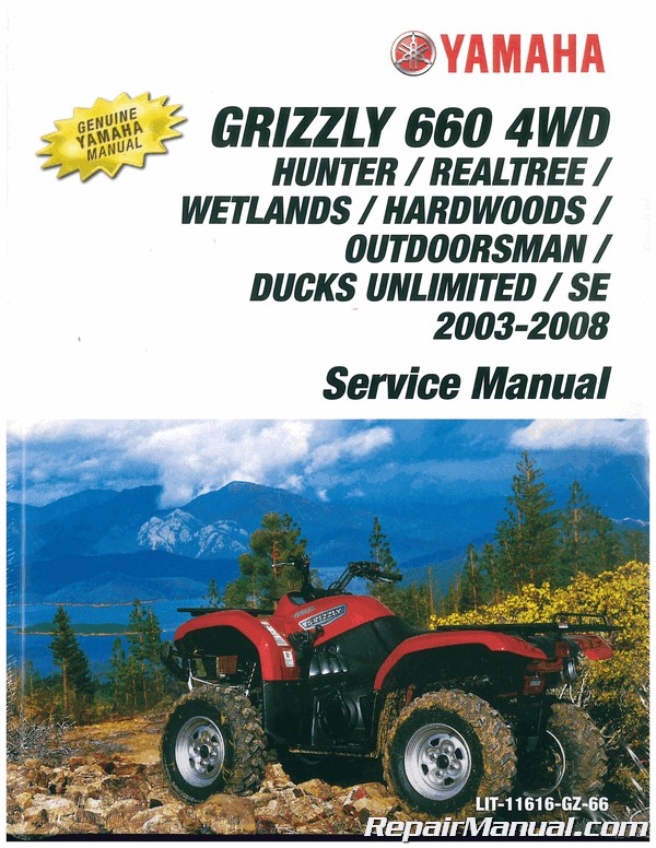 Yamaha YFM 660 FWA FP Grizzly 2002 Haynes Service Repair Manual 2567