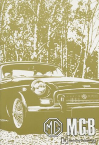 MGB Tourer and MGB GT Drivers Handbook 1971 US edition