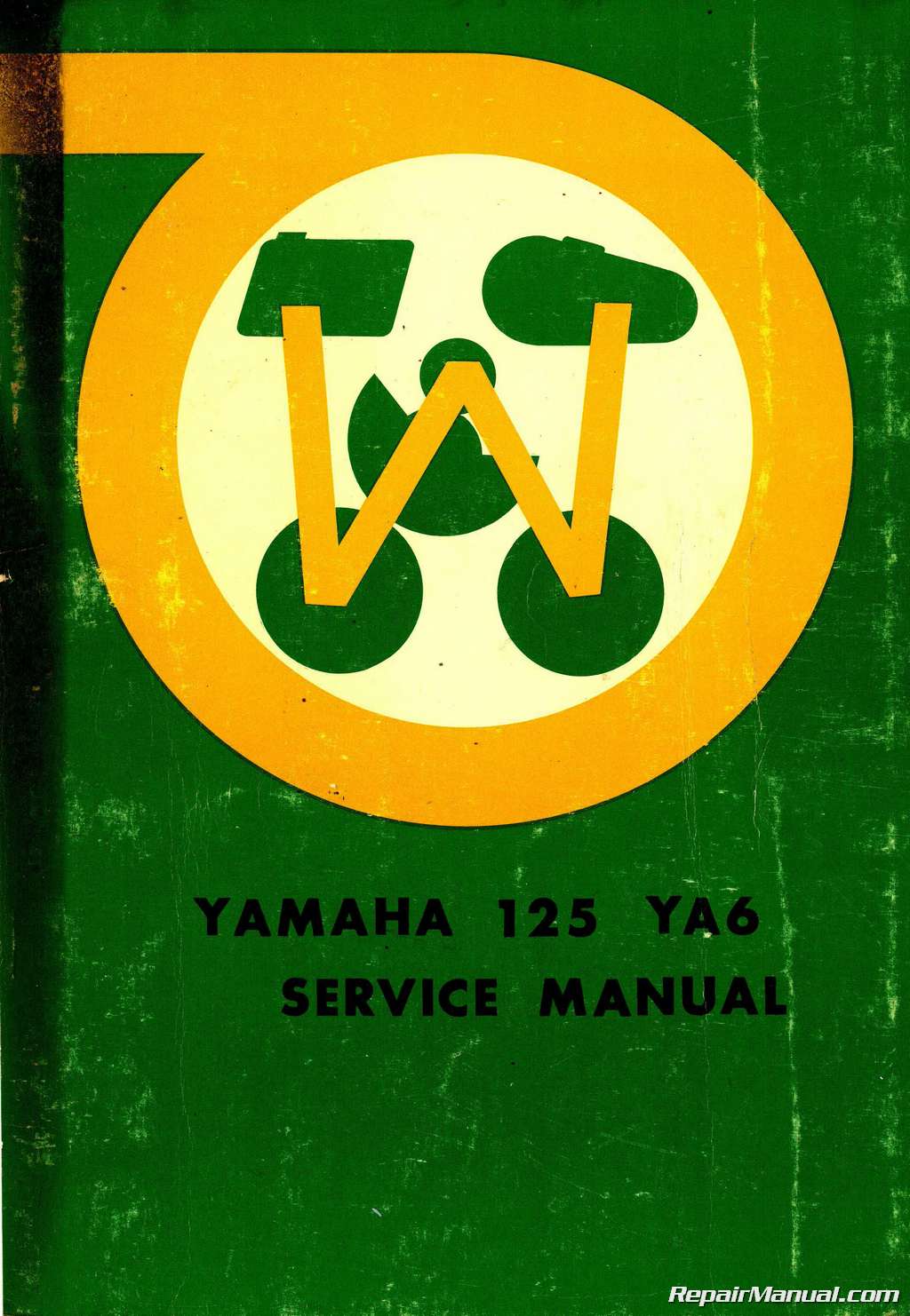 YAMAHA GENUINE PARTS MANUAL REPRINT 1966 YA6 