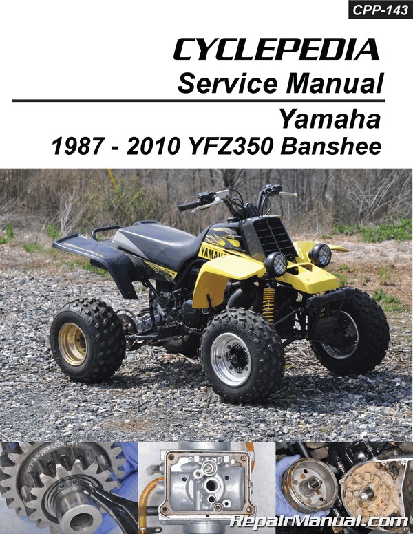 Yamaha Yzf350 Banshee Cyclepedia Printed Atv Service Manual