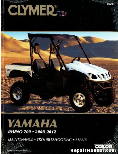 Clymer Yamaha Rhino YXR700 2008-2009 2011-2012 Repair Manual