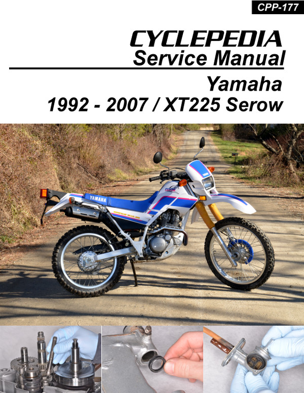 Yamaha XT225 Serow Cyclepedia Motorcycle Service Manual in Print