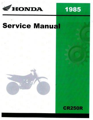 Official 1982-1985 Honda CR250R Service Manual