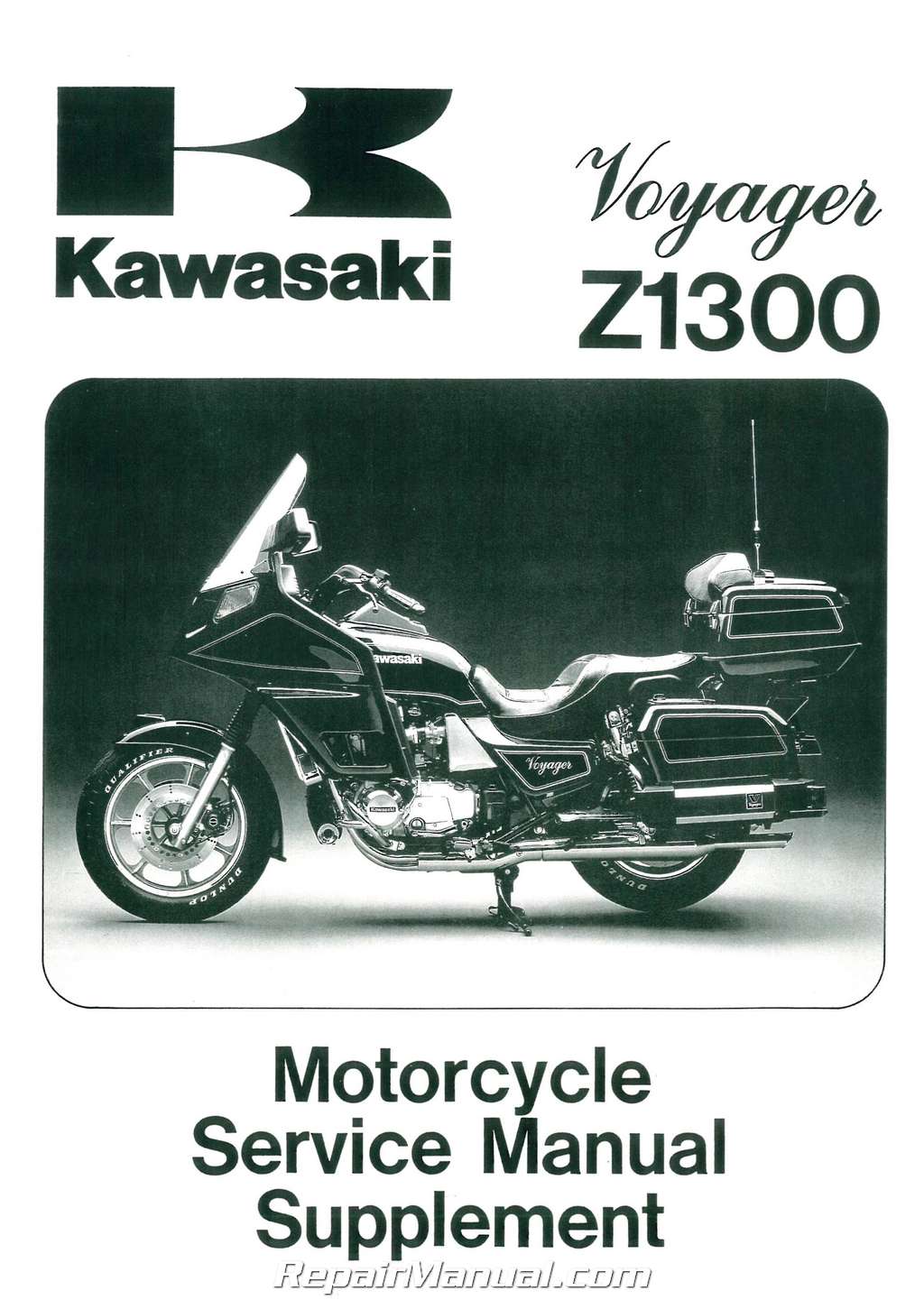 1983-1989 Kawasaki Voyager ZN1300 Motorcycle Service Manual Supplement