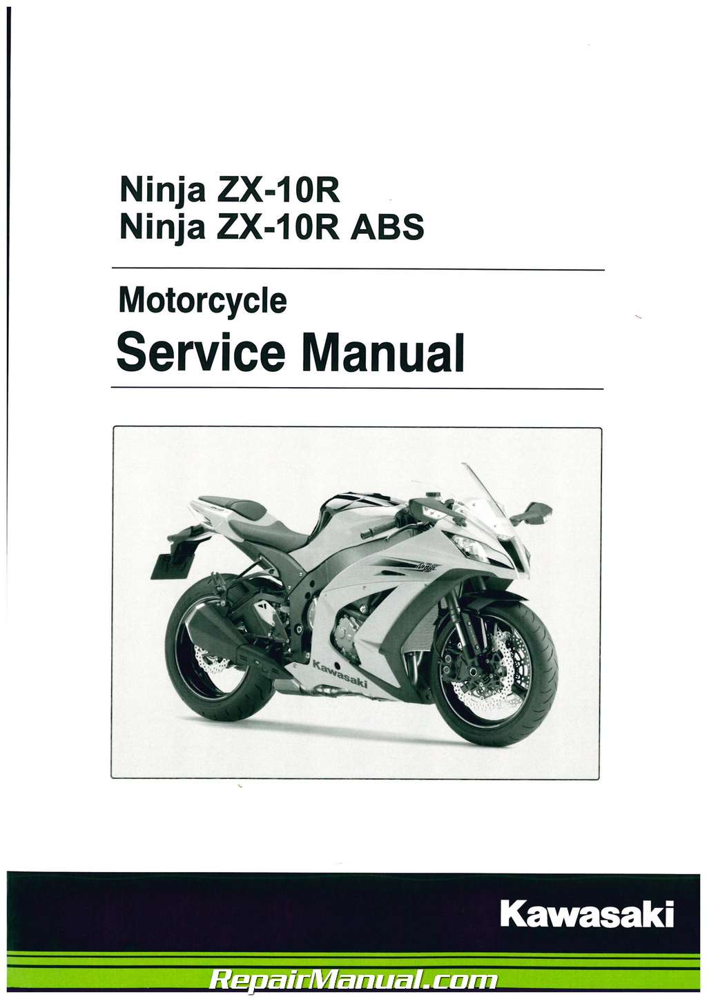 HIGH DEFINITION 2008-2010 Kawasaki ZX10 ZX-10 ZX10-R Repair & Maintenance Manual 
