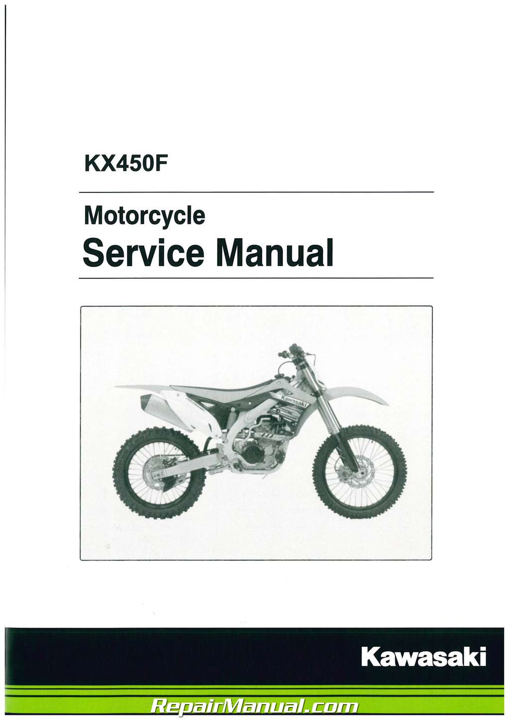 Kawasaki KX450F 2013 2014 2015 Motorcycle Service Manual