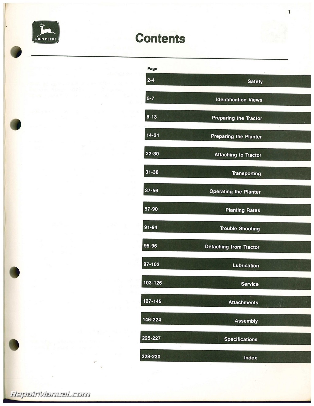 John Deere 7100 Planter Seed Chart