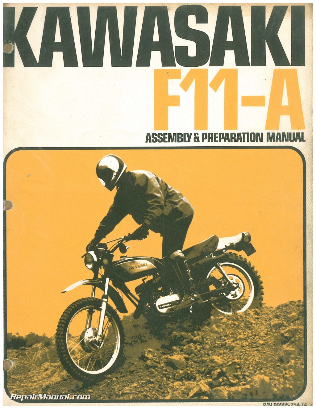 Kawasaki F11-A 250 Assembly and Preparation Manual 