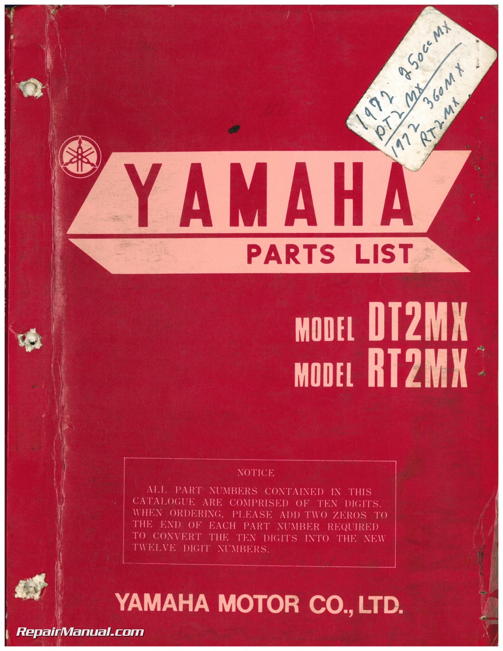 NOS Yamaha Starter Kick Crank Pedal 1972 DT2MX RT2MX 322-15611-02