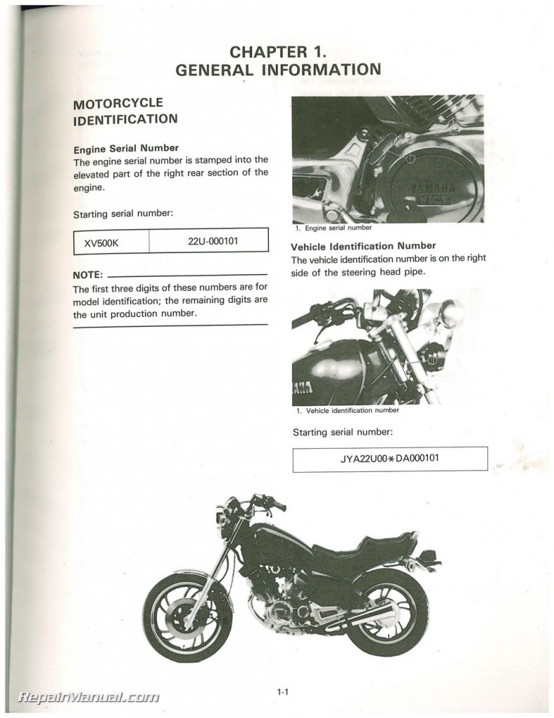 1982 yamaha virago 750 service manual download pdf